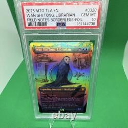 Magic Wan Shi Tong Field Notes 2025 Borderless Foil & Regular PSA 10 Lot Seq