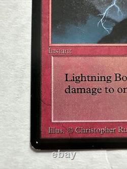 Magic the Gathering Beta Lightning Bolt NM