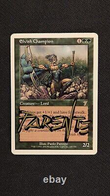 Magic the Gathering Elvish Champion Artist Proof Shadow Signed