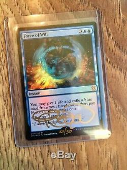 Magic the Gathering Foil Force of Will artist proof signed by Terese Nielsen