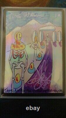 Magic the Gathering Foil Time Walk Hand-Drawn By Amy Weber / Signed