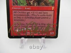 Magic the Gathering Goblin King Signed FOIL Card 7th Edition Series