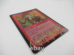 Magic the Gathering Goblin King Signed FOIL Card 7th Edition Series