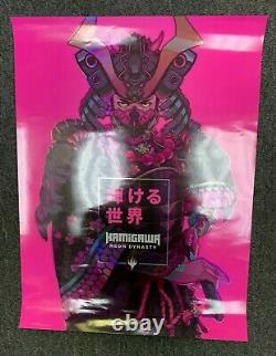 Magic the Gathering Kamigawa Neon Dynasty 18 x 24 Promo Store Poster FOIL
