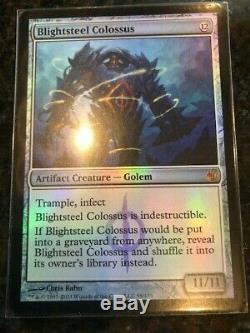 Magic the Gathering MTG FOIL Blightsteel Colossus Awesome Condition