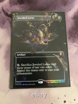 Magic the Gathering MTG Jeweled Lotus Commander Masters 702 Borderless Foil