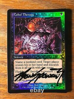 Magic the Gathering MTG foil Cabal Therapy Judgement signed by Artist NM