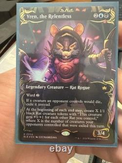 Magic the Gathering Vren, the Relentless Borderless, Raised Foil, Bloomburrow