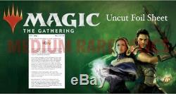 Magic the Gathering War of the Spark Mythic Edition Uncut Foil Sheet In Hand