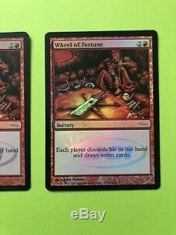 Magic the Gathering Wheel of Fortune Judge DCI MTG Promo Foil BOTH MINT x1