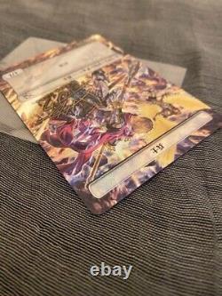 Magic the Gathering signed by foil soldier plastic token Japanese Version mtg