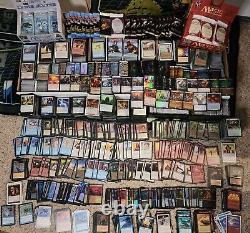 Magic the Gathering vintage to modern collection loose cards + sealed packs read