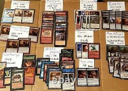 Magic the gathering lot of 250+ cards. Random, Alphabetized MP-NM! See pics