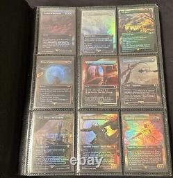 Magic the gathering rares collection binder foils, full arts, vintage