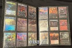 Magic the gathering rares collection binder foils, full arts, vintage