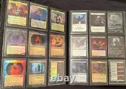 Magic the gathering rares collection binder foils, full arts, vintage