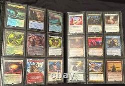 Magic the gathering rares collection binder foils, full arts, vintage