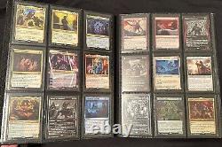 Magic the gathering rares collection binder foils, full arts, vintage