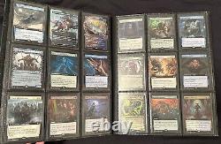 Magic the gathering rares collection binder foils, full arts, vintage