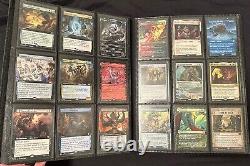 Magic the gathering rares collection binder foils, full arts, vintage