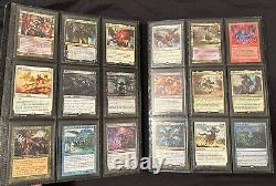 Magic the gathering rares collection binder foils, full arts, vintage