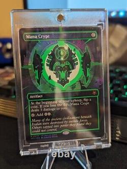 Mana Crypt Borderless LCI Special Guest 0017f Green Neon Foil NM