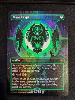 Mana Crypt Borderless LCI Special Guest 0017f Green Neon Foil NM