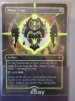 Mana Crypt Foil Yellow Neon 0017b Lost Caverns Of Ixalan MtG 17b Borderless SPG