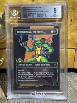 Michelangelo, the Heart (0092) (Borderless) (Surge Foil) Commander TMNT(TMC)
