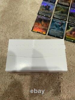 Mtg Complete Foil 20 Card Set Of Ikoria Godzilla Cards & New Secret Lair Lands