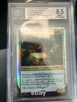 Mtg Grimlock Dinobot Leader Hascon 2017 Foil NM-MT BGS 8.5