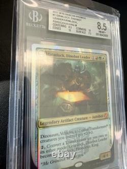 Mtg Grimlock Dinobot Leader Hascon 2017 Foil NM-MT BGS 8.5