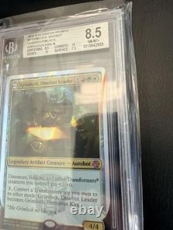 Mtg Grimlock Dinobot Leader Hascon 2017 Foil NM-MT BGS 8.5