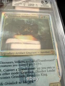 Mtg Grimlock Dinobot Leader Hascon 2017 Foil NM-MT BGS 8.5
