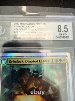 Mtg Grimlock Dinobot Leader Hascon 2017 Foil NM-MT BGS 8.5