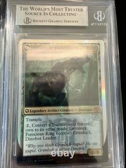 Mtg Grimlock Dinobot Leader Hascon 2017 Foil NM-MT BGS 8.5