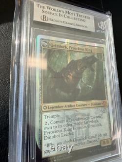 Mtg Grimlock Dinobot Leader Hascon 2017 Foil NM-MT BGS 8.5