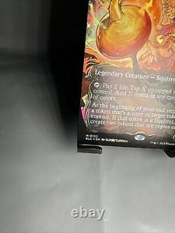Mtg. Hazel of the Rootbloom. Raised Foil Borderless. Bloomburrow. Pack Fresh M