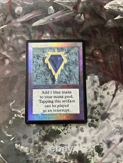 Mtg Mox Sapphire Foil Deck Insert