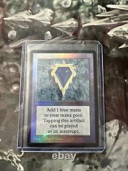 Mtg Mox Sapphire Foil Deck Insert