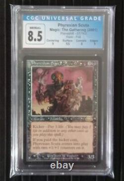 Mtg Phyrexian Scuta. (CGC) 8.5 Planeshift Rare Foil! 9.5 Surface