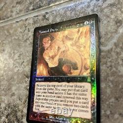 Mtg Tainted Pact Foil witherror VERY RARE White Underprinting Error Is At Top