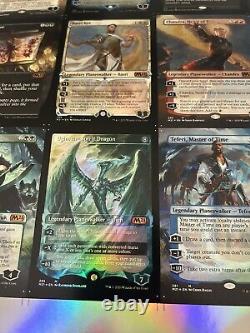 Mtg uncut foil sheet m21 full art extended art mythic varients