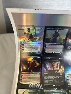 Mtg uncut foil sheet m21 full art extended art mythic varients