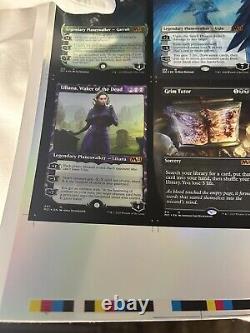 Mtg uncut foil sheet m21 full art extended art mythic varients