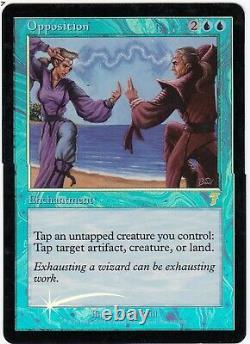 Opposition Seventh Edition Light Play Foil Magic mtg LP