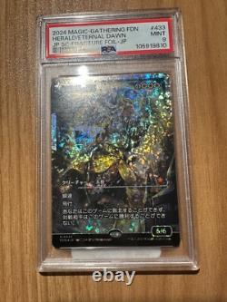 PSA 9 MINT MTG Herald of Eternal Dawn JPN Fracture Foil Japan Showcase #433