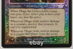 Phage The Untouchable Legions Moderate Play FOIL Magic The Gathering English