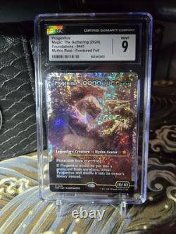 Progenitus Showcase Fracture Foil Foundations CGC Mint 9