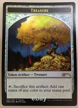 Promo Foil Treasure Token 2018 Lunar New Year Money Tree MTG Magic The Gathering